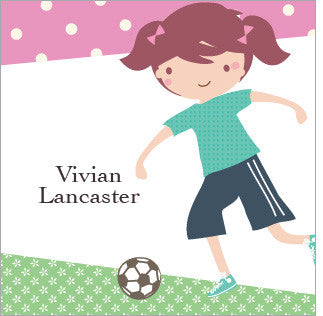 Soccer Girl Label 1