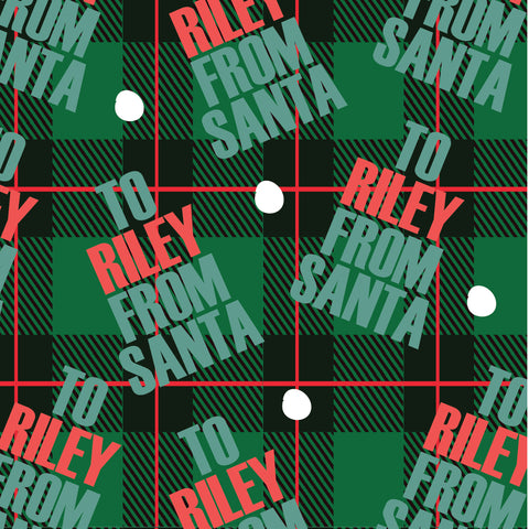 From Santa  Personalized Gift Wrap 
