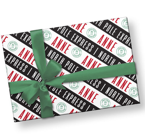 Personalized Christmas Gift Wrap 