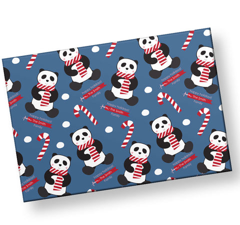 candy-cane-panda-personalized-wrapping-paper