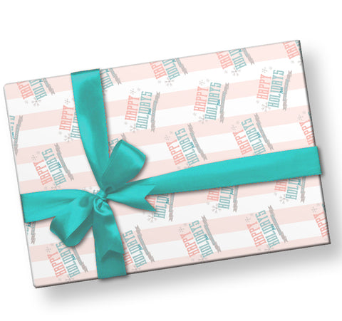 Personalized Winter Palette Wrapping Paper