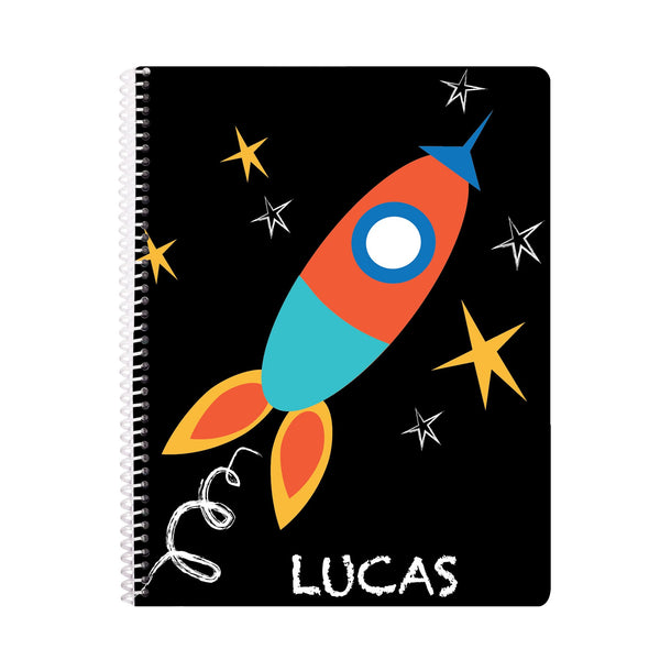 Rocket Notebook Label Circus