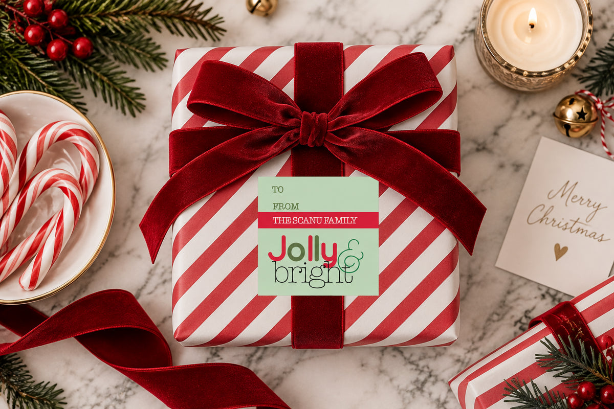 holiday labels personalized for gifts