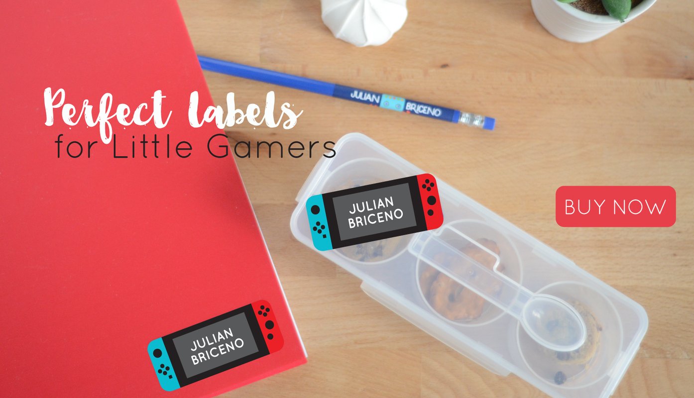 PERSONALIZED GAMING WATER RESISTANT STICKERS FOR BOYS