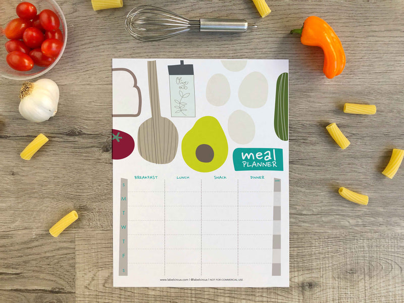 Free Printable Meal Planner Downloadable