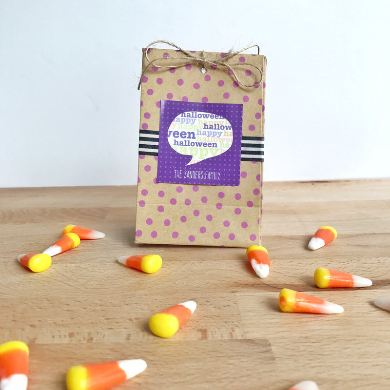 Easy DIY  Halloween Favor Bags
