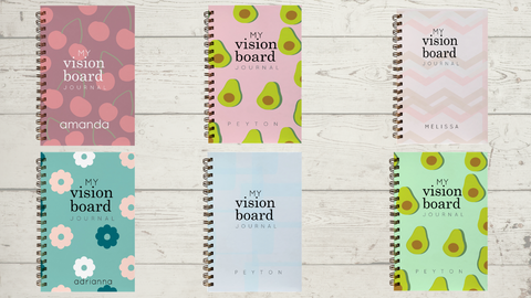 personalized vision board journals