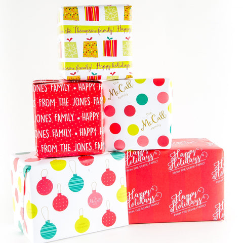 Personalized Holiday Wrapping Paper