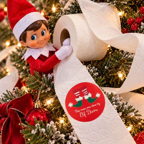 Elf Mess Label