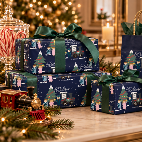 Personalized Polar Express Wrapping Paper