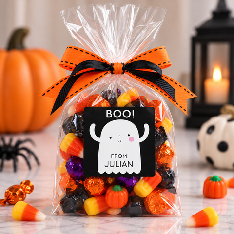 Boo Ghost Label