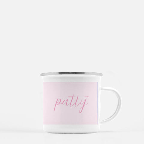 blush pink camp mug