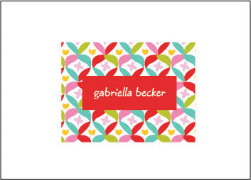 Patterned Folded Card Set with envelopes