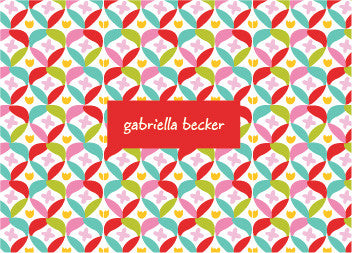 Patterned Folded Card Set with envelopes