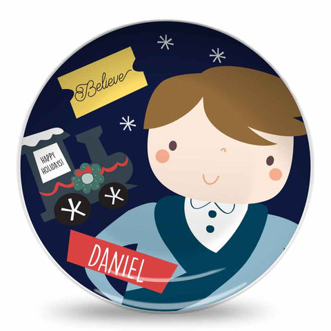 Believe Personalized Holiday Plate