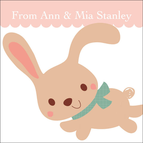 Bunny Gift Label