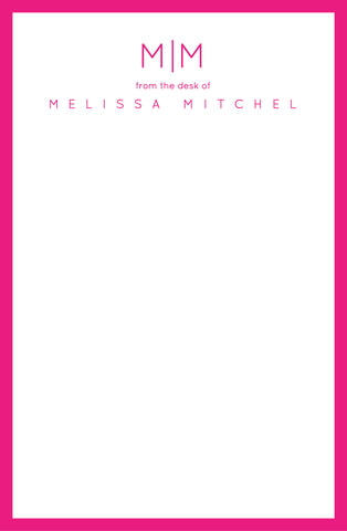 Clean Monogram Notepad