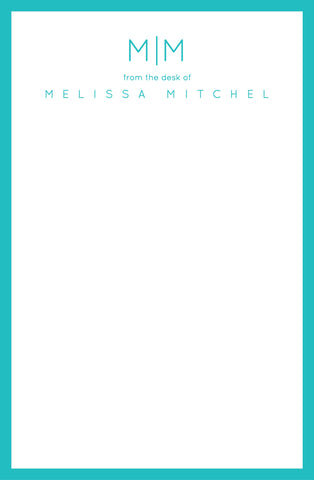 Clean Monogram Notepad