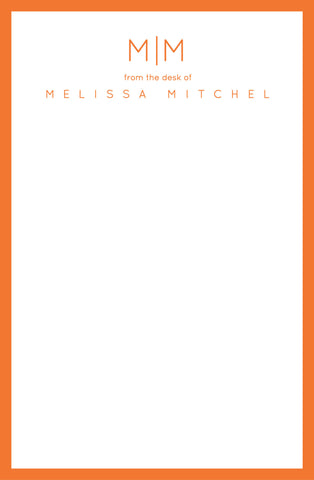 Clean Monogram Notepad