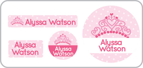Princess Round Label Princess Everyday Labels | Label Circus