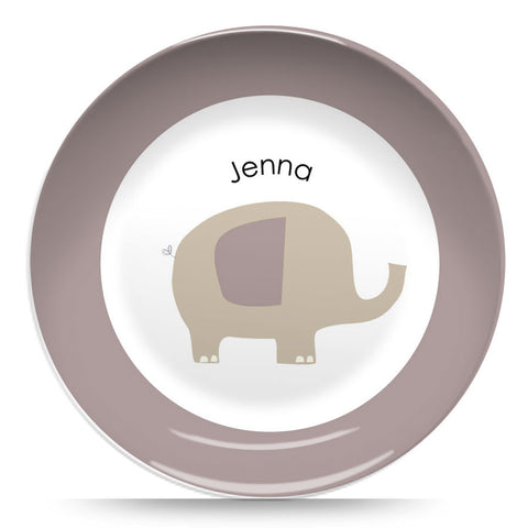 Baby Elephant-Girl  10" Plate