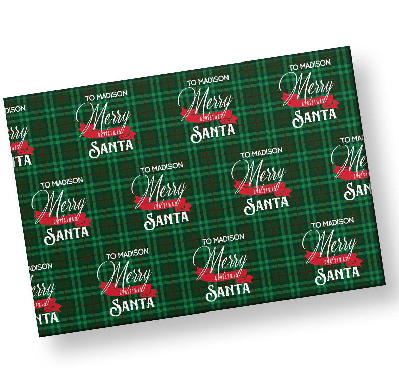 North Pole Personalized Wrapping Paper Personalized Gifts Custom Gift Wrap  Name Wrapping Paper Christmas 