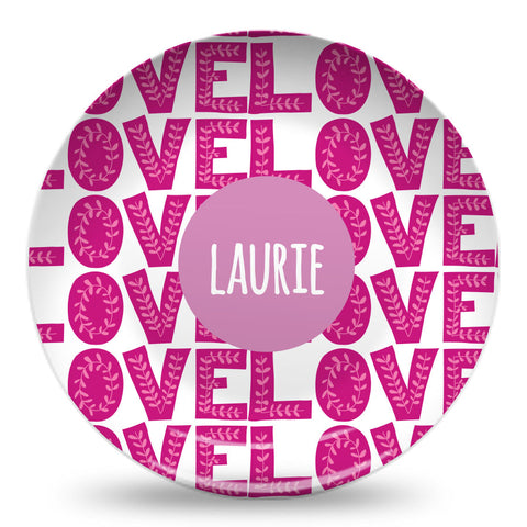 Valentine's Day Personalized Plate