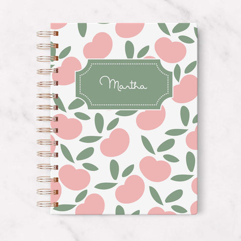 hardcover personalized peach planner
