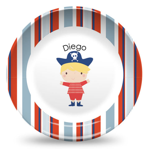 Pirate - Blonde Hair  10" Plate