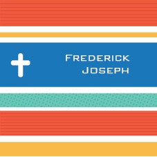Communion Colorful Bands Label