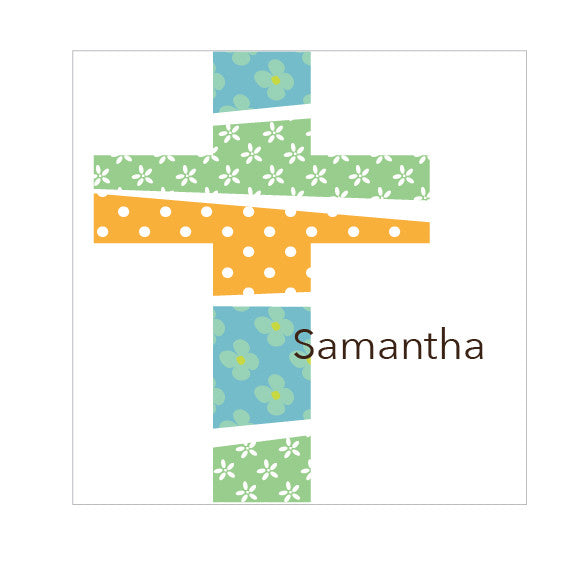 Cross Label Patchwork Cross Label | Label Circus