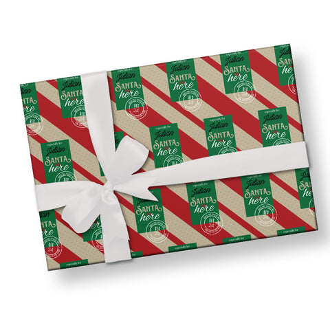From Santa personalized wrapping paper