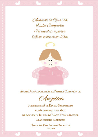 Pink Angel Card