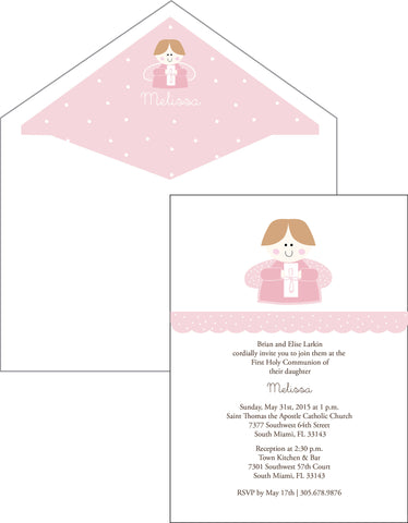 First Communion Angel Card 2