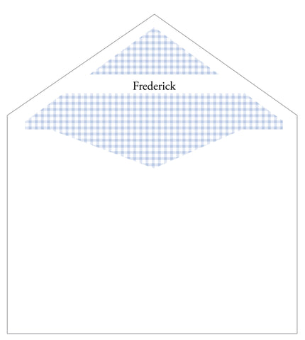 First Communion Gingham Card 3