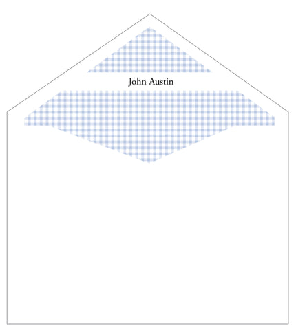 First Communion Gingham Card 4