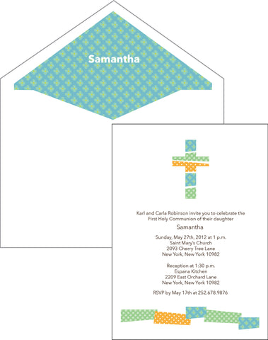 First Communion Patchwork Card 2