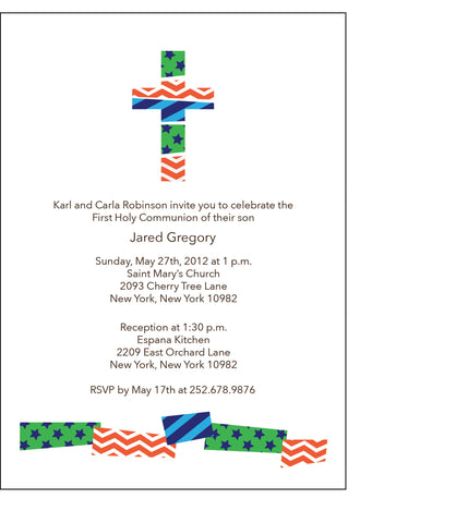First Communion Patchwork Card