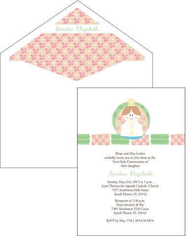 First Communion Virgin Card