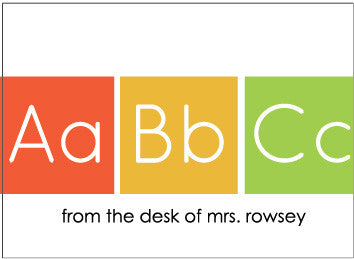 ABC Folded Card