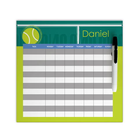  personalized tennis chore chart