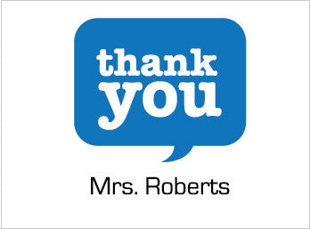 Thank you from Mrs. Folded Card