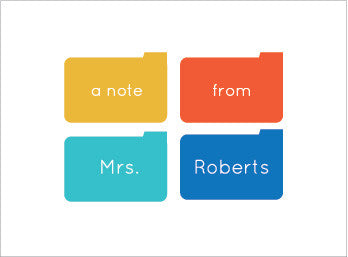 Tidy Desk Folded Card