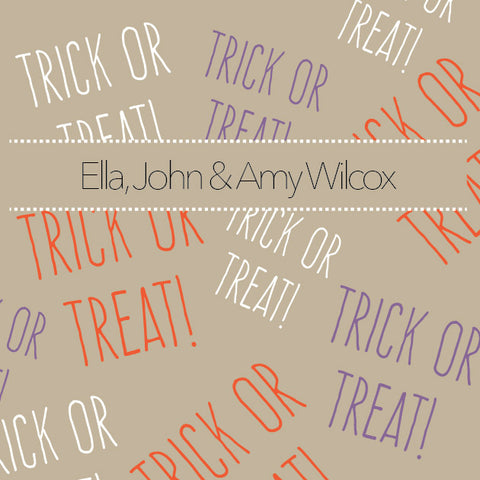 Trick or Treat Label