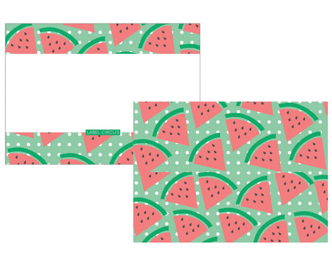 watermelon paper cards that are envelopes too