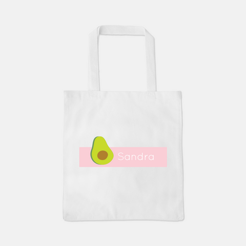 avocado personalized tote