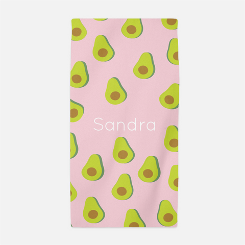avocado personalized mircrofiber towel