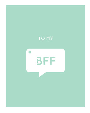 To my BFF Charm Card (6 units)