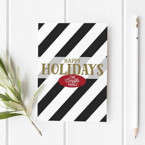 Black and White Greeting Card (Set of 10)