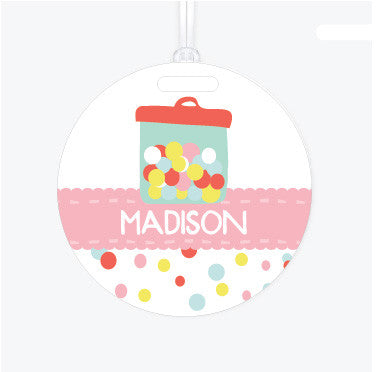 Bubble Gum Bag Tag